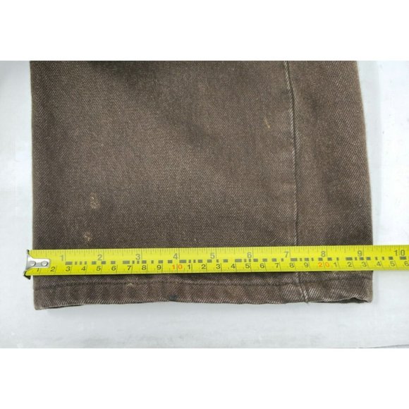 Vintage Levi's 501 Brown Denim Jeans Button Fly Straight Leg Fit 38/30 Workwear - Picture 14 of 15